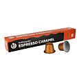 Kaffekapslen Espresso Caramel Premium paquet et capsule pour Nespresso
