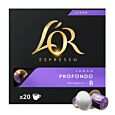 L'OR Lungo Profondo XL paquet et capsule pour Nespresso
