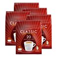 5 packs avec Kaffekapslen Classic Extra Large pour Senseo