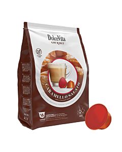 DolceVita Caramel Salato package and capsule for Dolce Gusto
