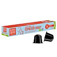 Black Coffee Roasters Espresso Roast paquet et capsule pour Nespresso
